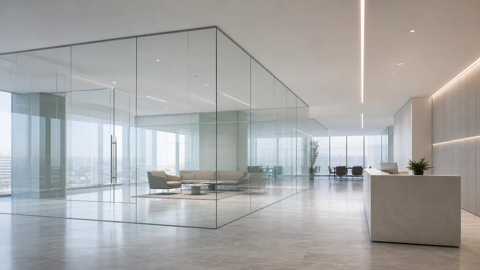 Frameless partitions