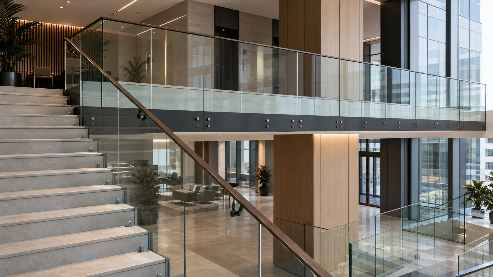 Glass railings